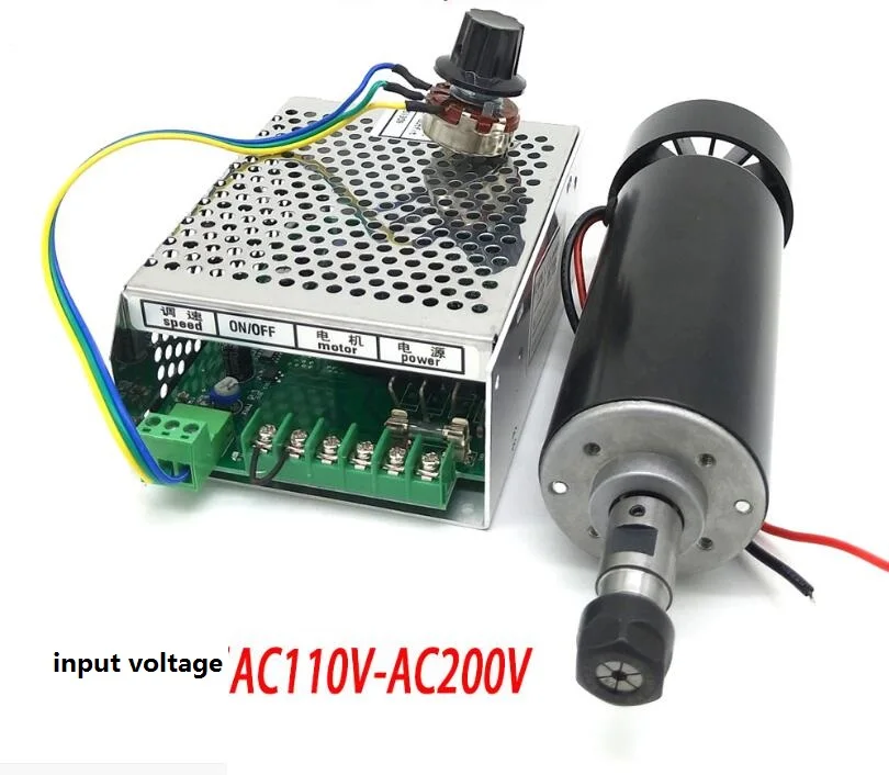 Шпиндель гравировального Станка печатной платы ER11 500 Вт высокоскоростной