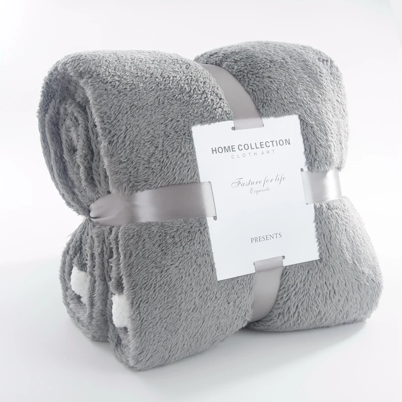 

Super Warm Fleece Throw Blankets for Beds Sofa Throws Winter Adults Bed Cover Bedsheet Office Nap Blanket