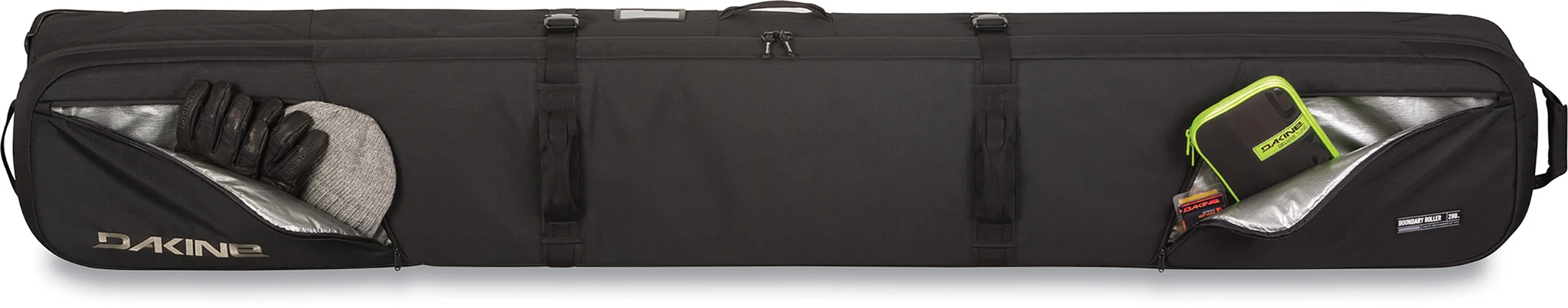 Чехол горнолыжный на колесах Dakine Boundary Ski Roller Bag Black |