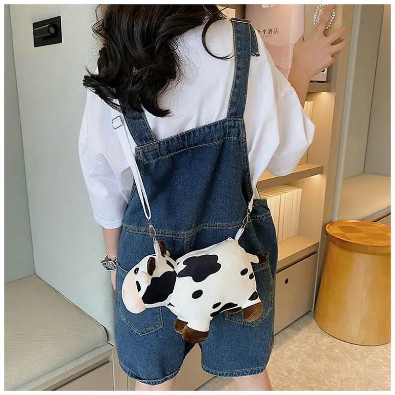 

Реалистичный рюкзак из коровьей кожи, плюшевые игрушки, милая мягкая подушка с животными для девочек, подарки на день рождения, 20*30 см