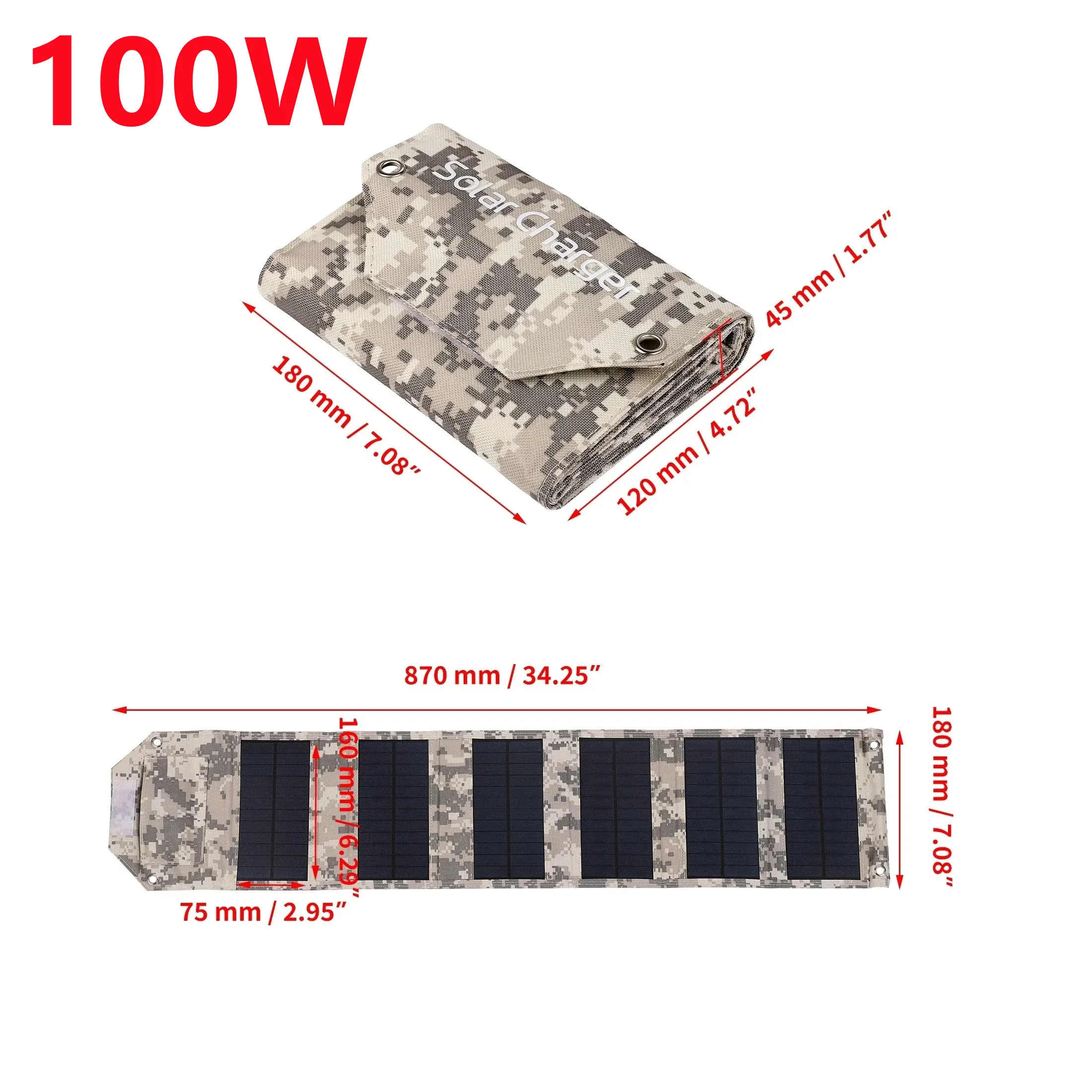 

Солнечная панель 50 Вт портативная складная