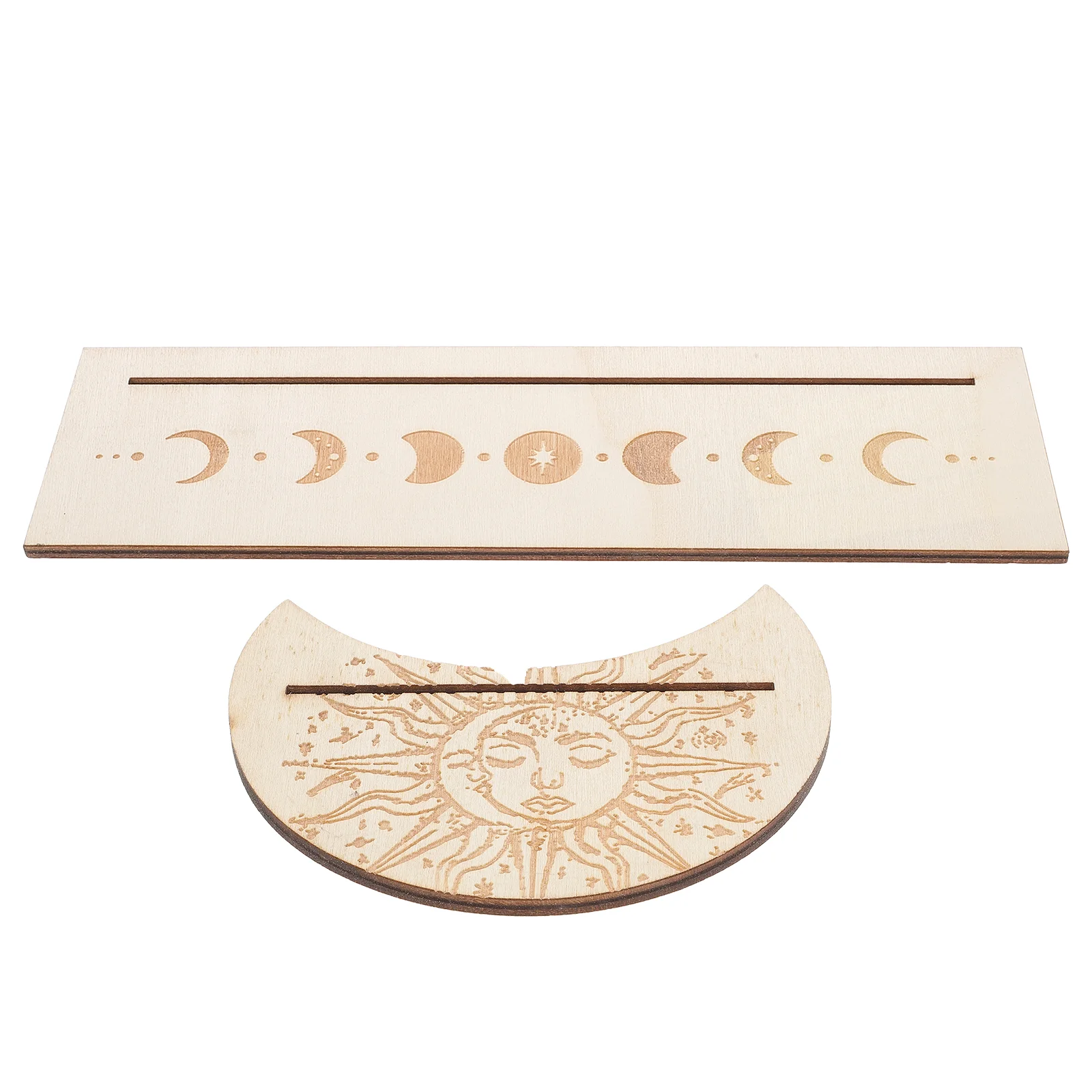 

1 Set Moon Pattern Meditation Divination Cards Display Holder Cards Organizer Divination Stands Holder