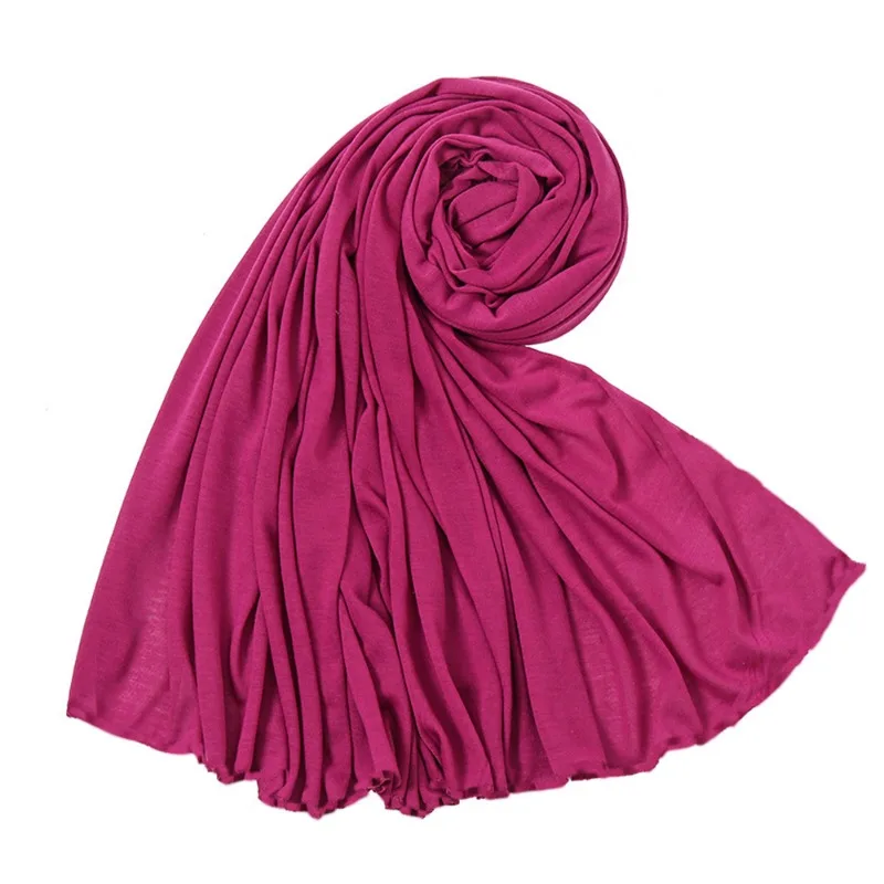 Элегантная Однотонная Мусульманская Тонкая Дышащая Мягкая Уютная Шаль Для