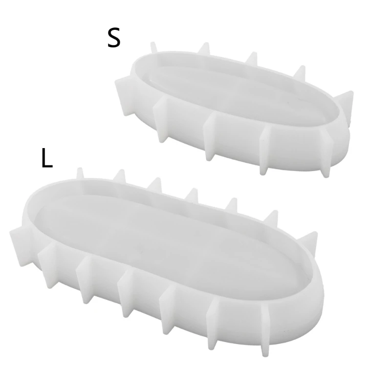 

E15E Boats Shape Storage Tray Silicone Mold DIY Candle Holder Mold Resin Casting Mold