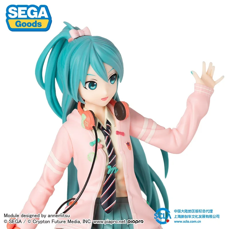 Фигурка героя SEGA Hatsune Miku фигурка VOCALOID Bow-Knot Girl модель 24 см из ПВХ аниме игрушки для