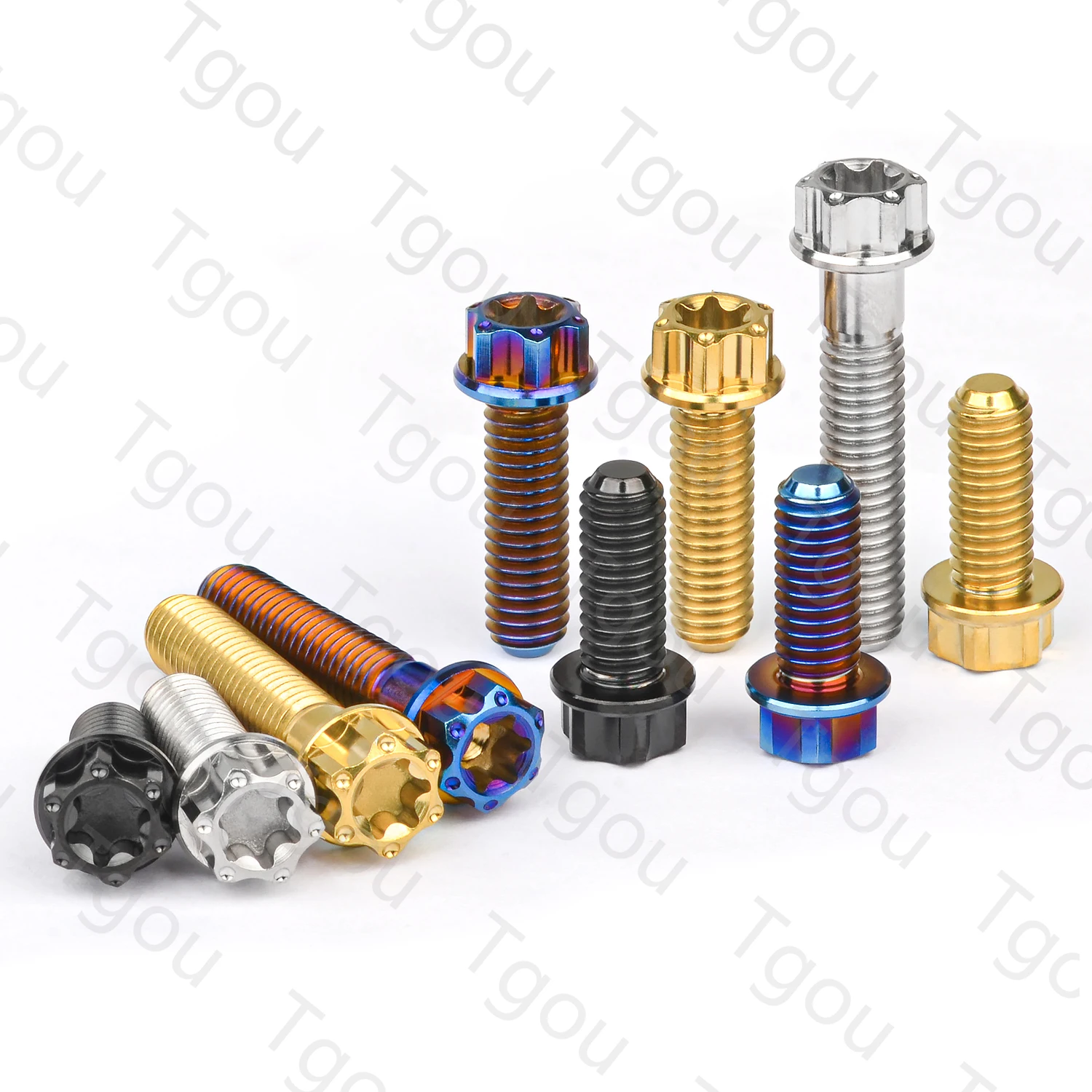 Титановый болт Tgou M6x15/20/30 мм фланец Torx T30 винт с головкой для модификации мотоцикла