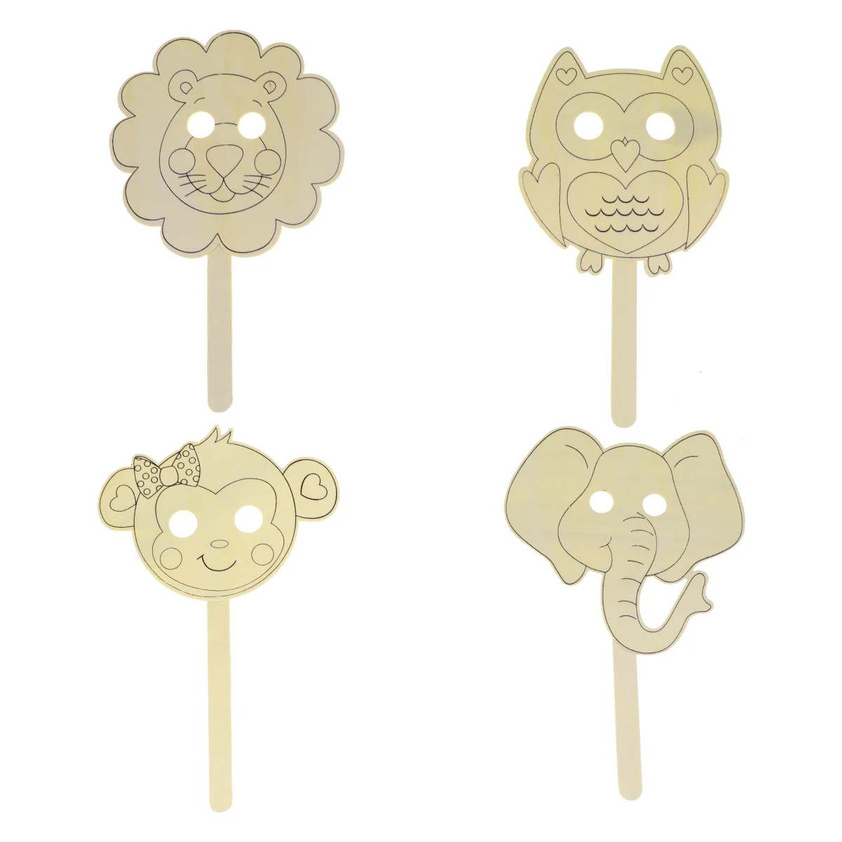 

4pcs Stylish Child Handcraft DIY Creative Animal