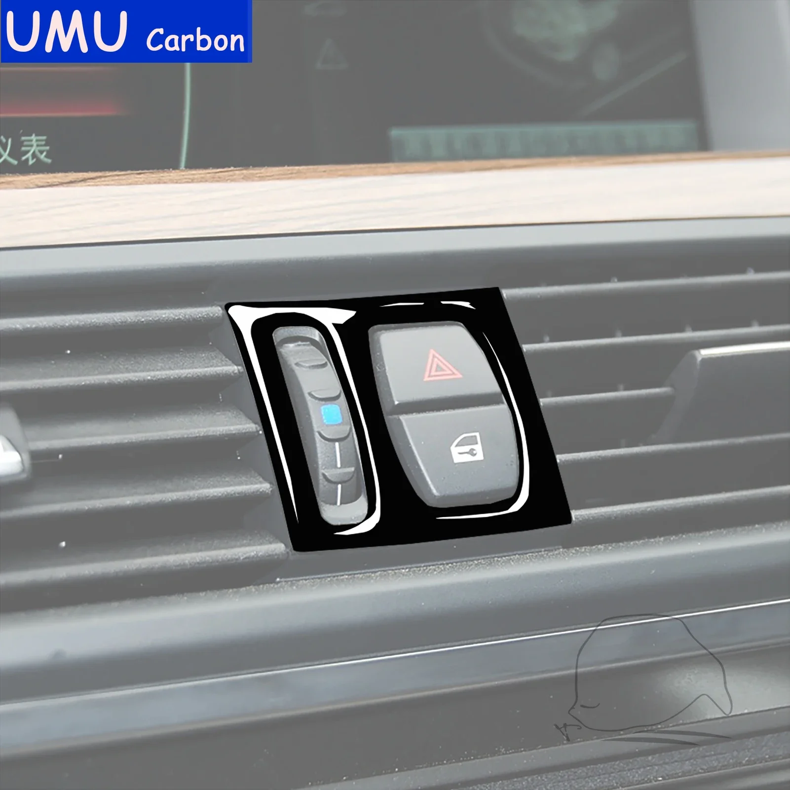 Для BMW 5 серии F10 2011-2017 аксессуары автомобильный черный пластиковый центральный