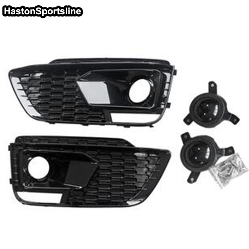 

Q5 SQ5 Front Sport Fog Lamp Cover Fog Light Grill for Audi Q5 2018 2019 2020 2021 Car Accessories