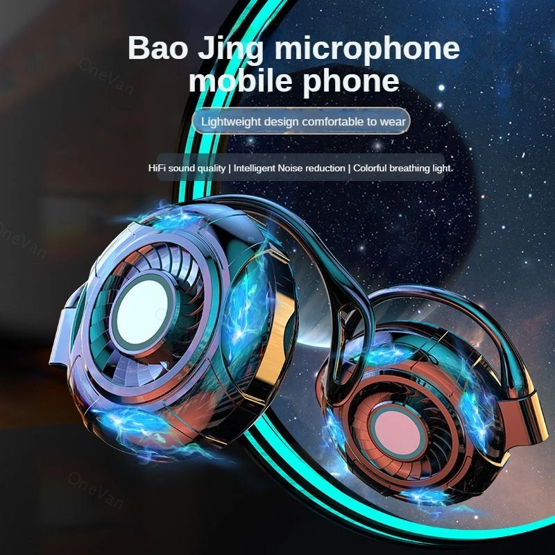 

5.1 TWS profession Bluetooth Headset For eSports LED lights Noise reduction No Delay Ultra-Long Life Battery over-ear headphones