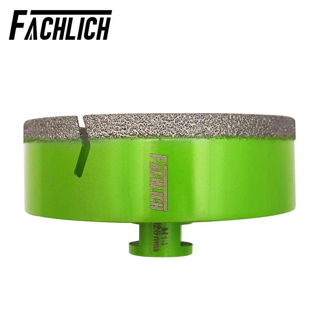 FACHLICH 1pc M14 125mm Diamond Core Drill Bits Hole Saw Drilling Crowns Tile Marble Ceramic Masonry Hole Opener Angle Grinder