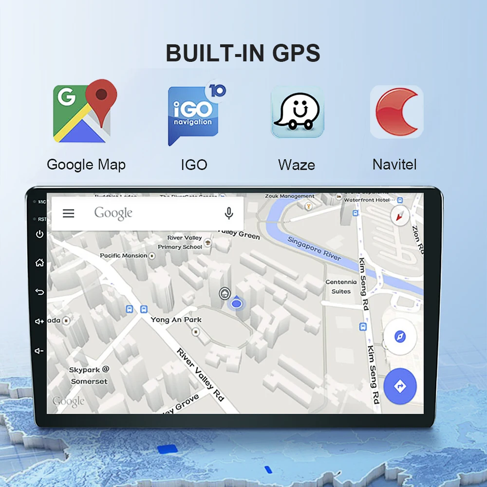 Universal 2 Din Central Multimedia Android 11 Player 2DIN 7 9 10 Inch Stereo Radio GPS For Volkswagen Nissan Hyundai Kia Toyota