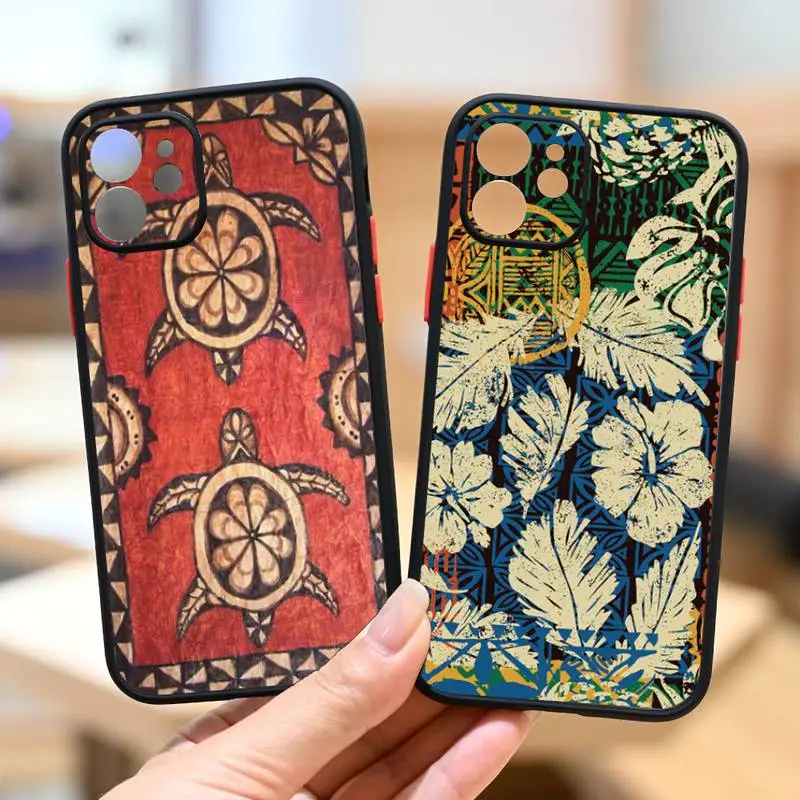 

Maori Polynesian Samoan Tribal Phone Case IPhone 12 11 13 14 Pro Max X XR XS SE2020 7 8 Plus Hard Shockproof Cover Case