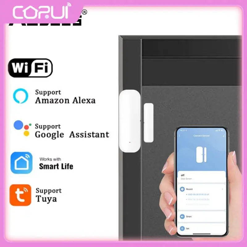 

Смарт-датчик открывания/закрытия дверей, Wi-Fi, управление через приложение