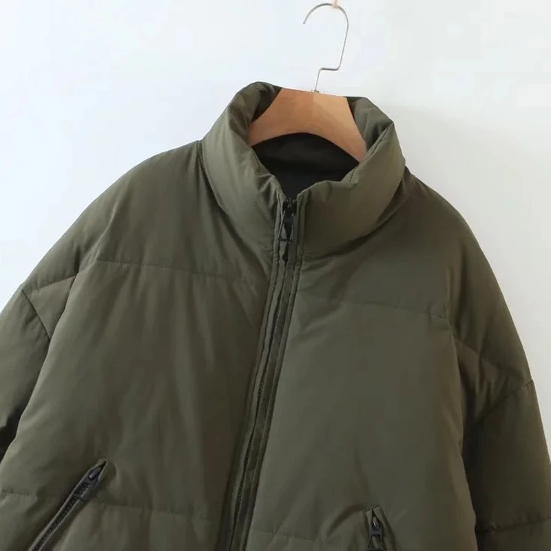 Autumn Winter Coat for Women Jackets Thicken Streetwear Oversized Parkas Long Batwing Sleeve Pockets Fashion 2022 Female Coats