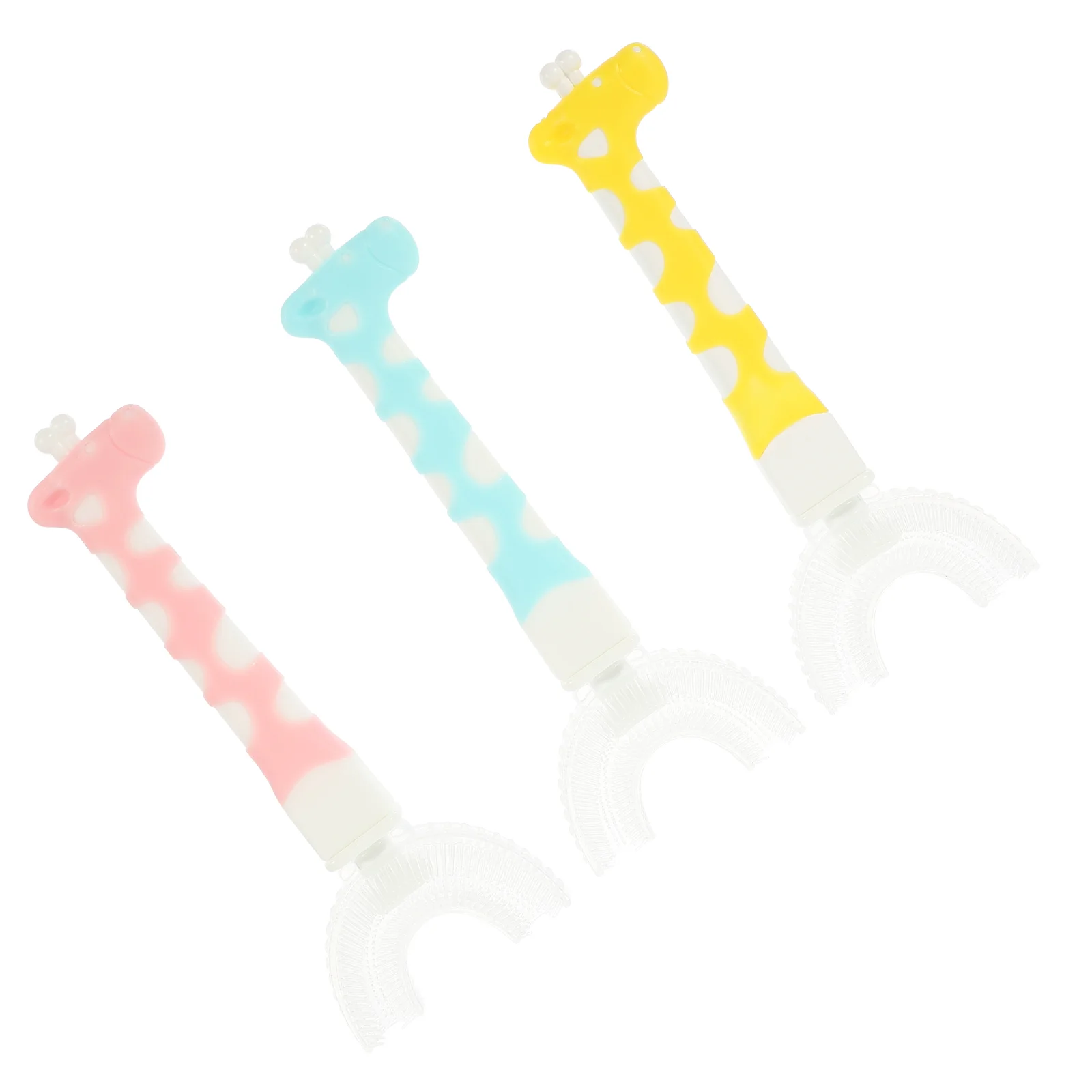 

Kids U Training Manual Children Mouth Shaped Silicone Cleaning Brush Whole Oral Toothbrushes Teeth Toothbrush， Animallovely