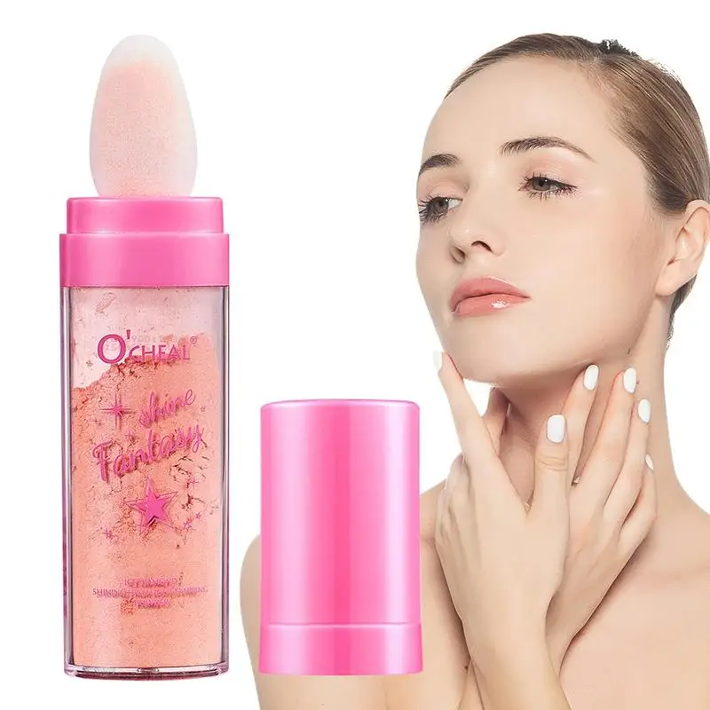 

Body Glitter Powder Stick High Gloss Face Glitter Highlighter Powder Makeup Brightening Face Body Hair Makeup Stick Fairy