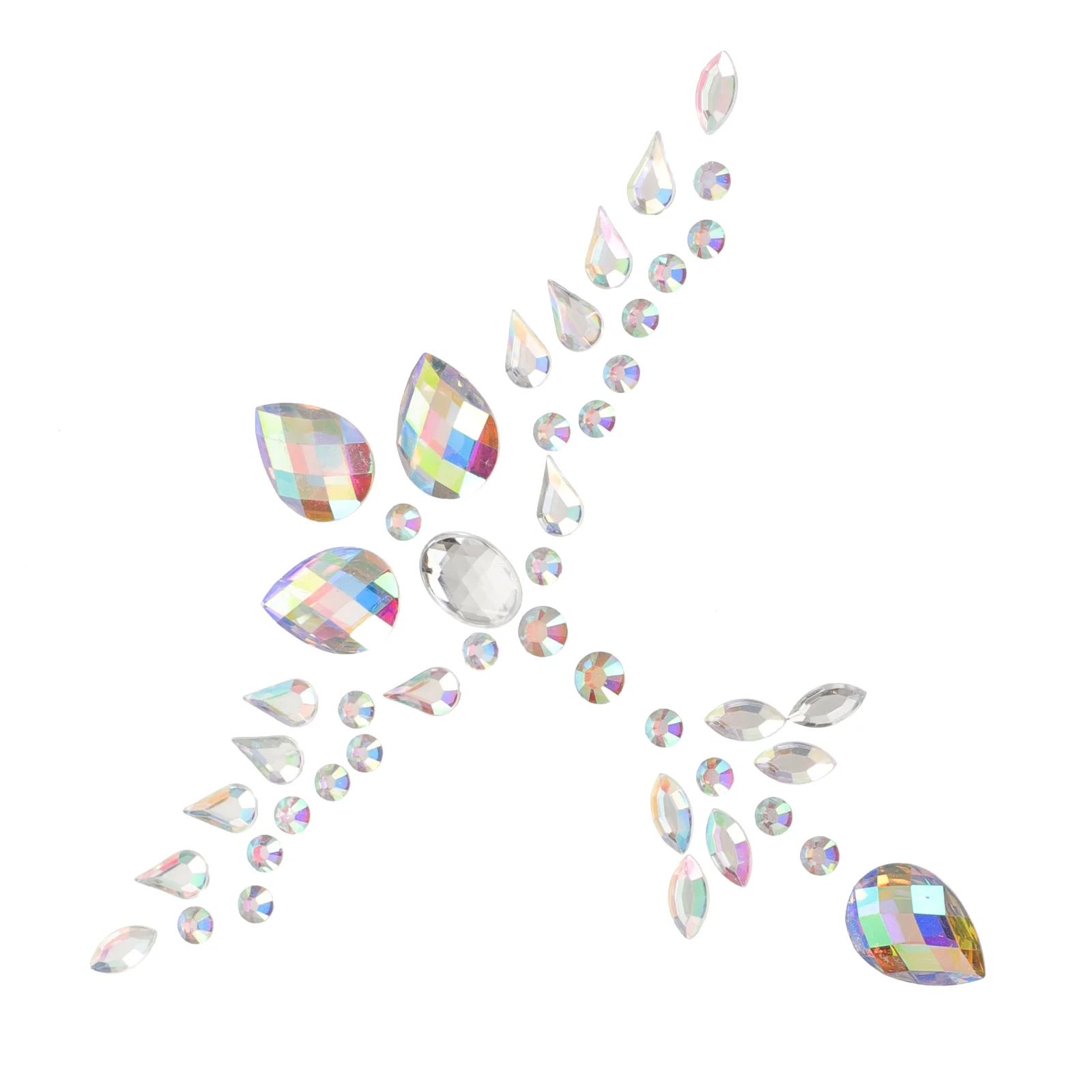 

Decor Rave Jewels Jewelry Body Stickers Women Festival Acrylic Makeup