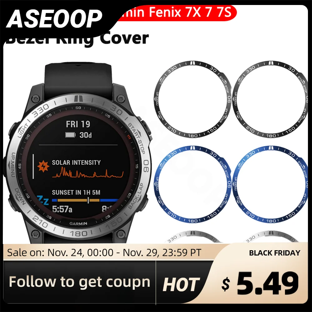 

Металлическая защитная рамка для смарт-часов, чехол для Garmin Fenix 7/7S/7X, Сменные аксессуары для защиты от царапин