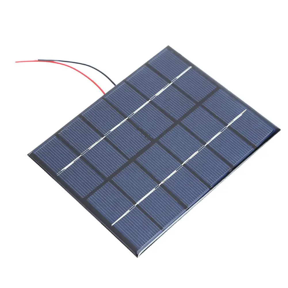 Panel de energía Solar de polisilicio, placa Solar portátil de 2W, 6V, 330mA, bricolaje