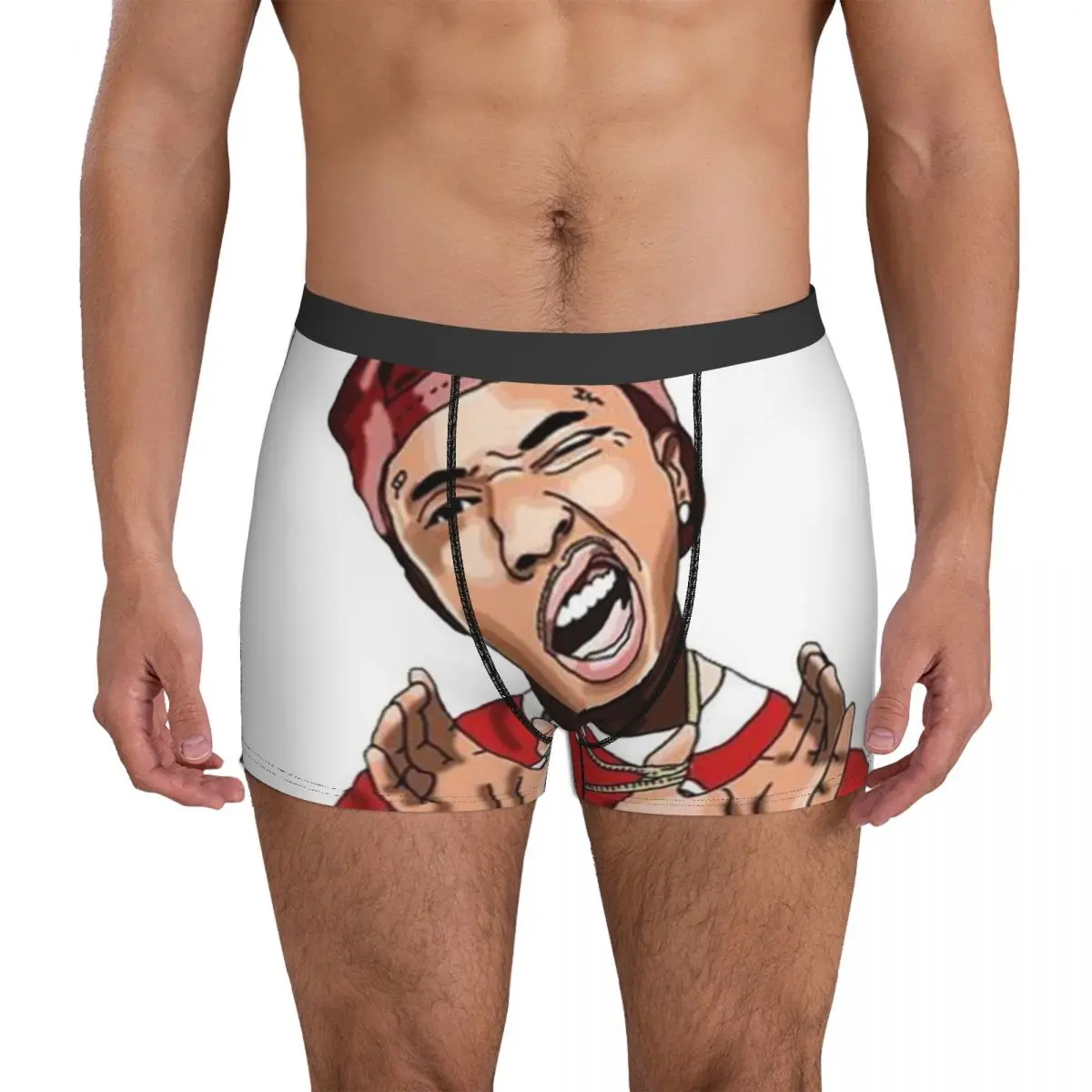 MAIN KARET Tyga Singer Rap Underwear black pump hip pop future Classic Panties Design Boxer Brief 3D Pouch Oversize Boxershorts