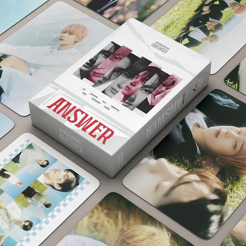 

55Pcs/Set Kpop ENHYPEN Postcard Lomo Cards New Ablum DIMENSION : DILEMMA Cards HD Photo Print Card Poster for Kpop Fans Gift
