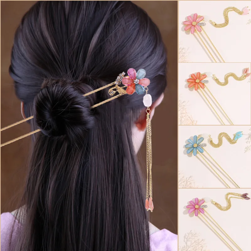 

Vintage Hair Fork Elegant Tassel Hair Stick Personalized Hair Accessories Women Girls Vintage Hair Fork Hair Stick SAL99