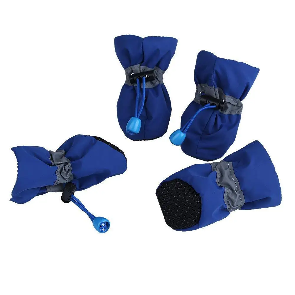 

2021 Boots for Dogs Pet Dog Shoes Red/blue Anti-slip Waterproof Breathable Puppy Accessories Foot Cover Teddy