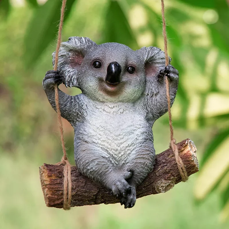 

1/pcs Garden Yard Decoration Simulation Koala Panda Rabbit Statue Animals Sculpture Resin Crafts Home Decoration Ornament Cute
