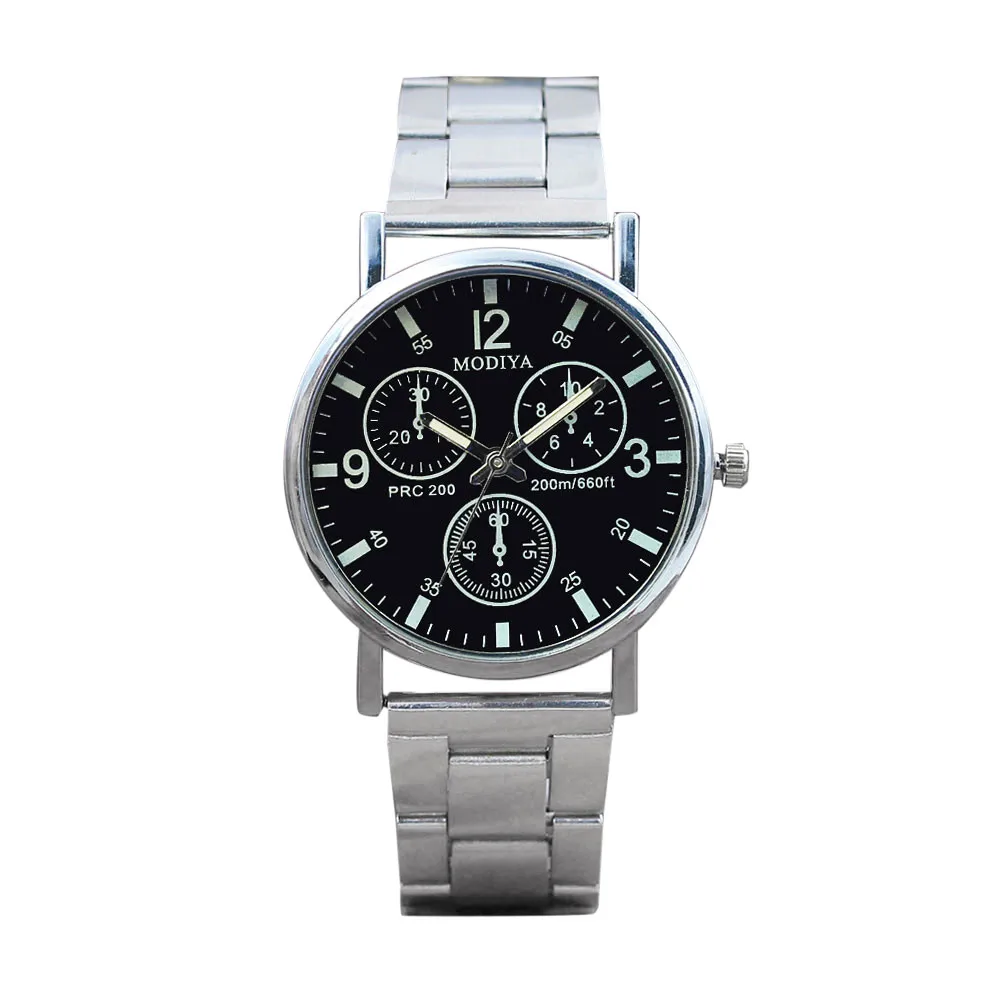 

Watch Man Hight Quality Fashion Black Noodles Steel Glass Watch For Man Orologio Uomo שעון לגבר יוקרתי Мужские Кварцевые Часы
