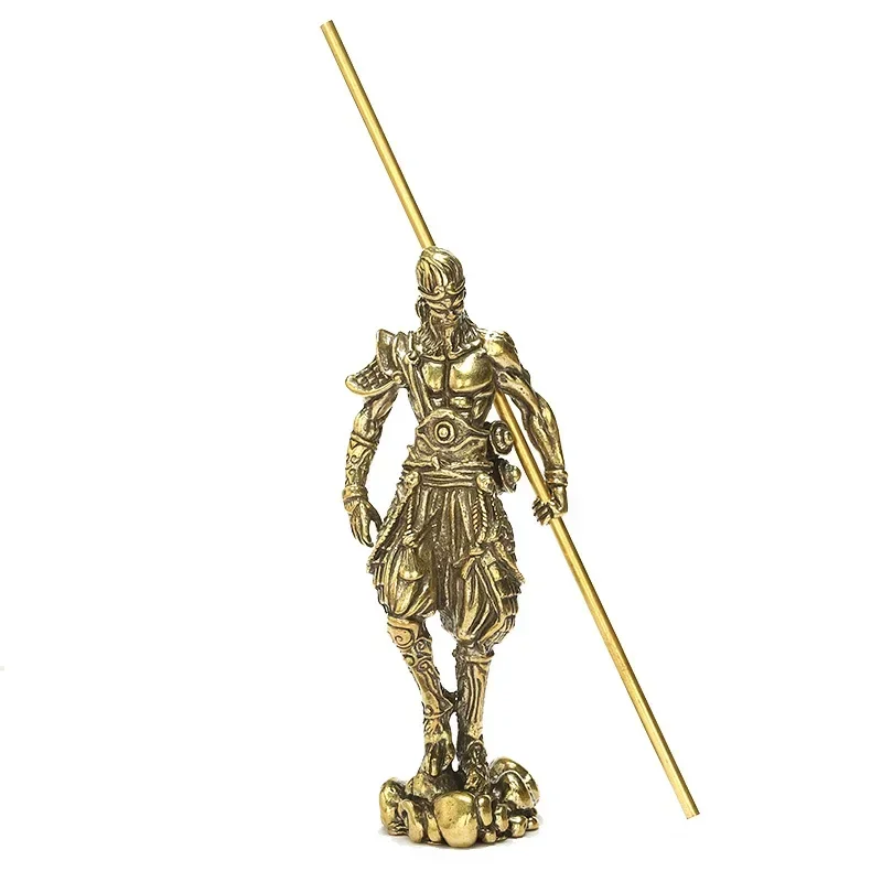 Латунные украшения Sun Wukong изысканно обработаны и красивы. Обезьяна Король