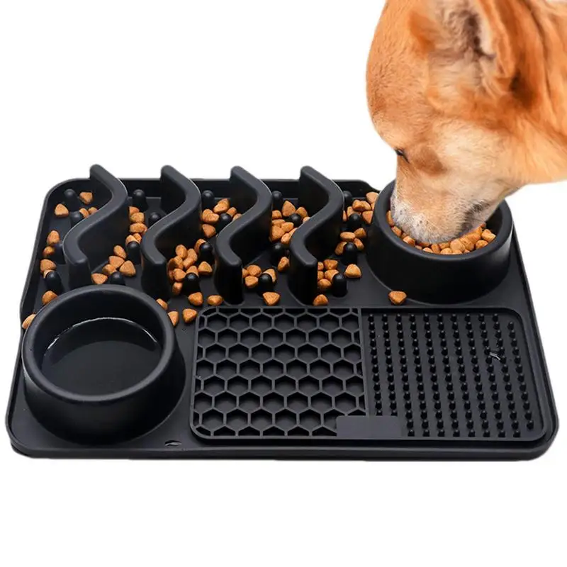 

Pet Licking Mat Multifunctional Dog Lick Pad Pet Licking Mat For Dogs Pet Slow Feeder Licking Mat For Dog Boredom Reducer