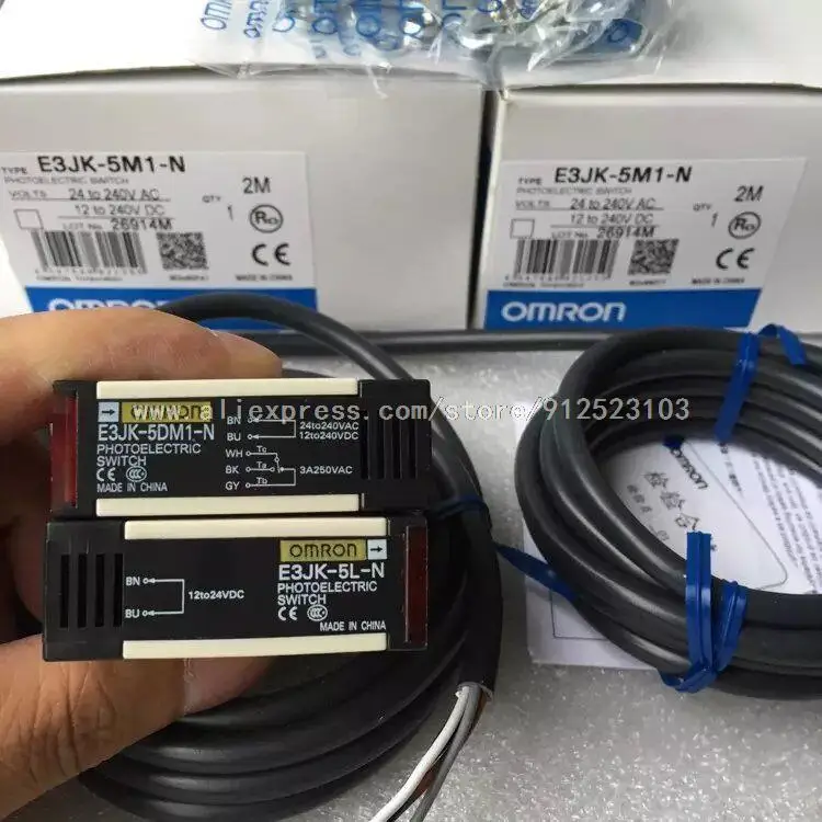 

E3JK-5M1-N AC/DC Omron Photoelectric Switch Sensor Baru Berkualitas Tinggi E3JK-5DM1-N E3JK-5L-N