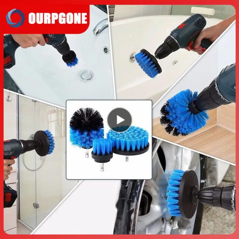 

2/3.5/4/5 Power Scrubber Auto Tires Cleaning Scrubber Brushes Drill Brush Polisher With Extender Bathroom Cleaning Kit Brush