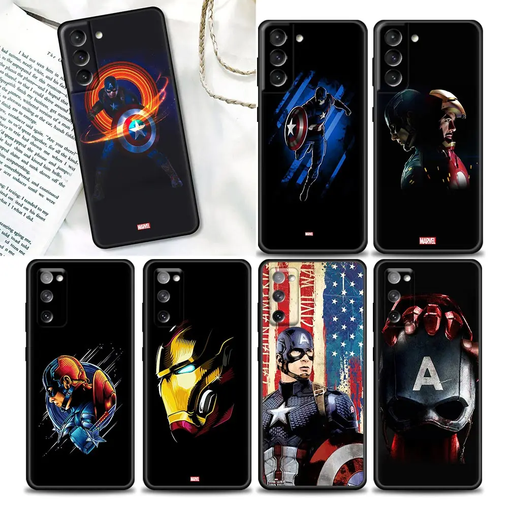 

Marvel Phone Case for Samsung Galaxy S7 S8 S9 S10e S21 S20 Fe Plus Case Soft Silicone Cover Marvel Captain America War