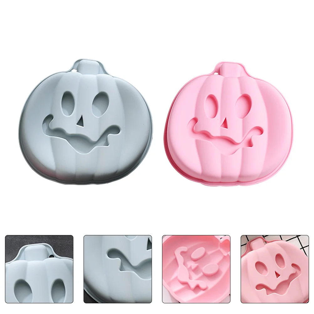 

2Pcs Fondant Cake Molds Pumpkin Shape Cake Molds (Assorted Color)