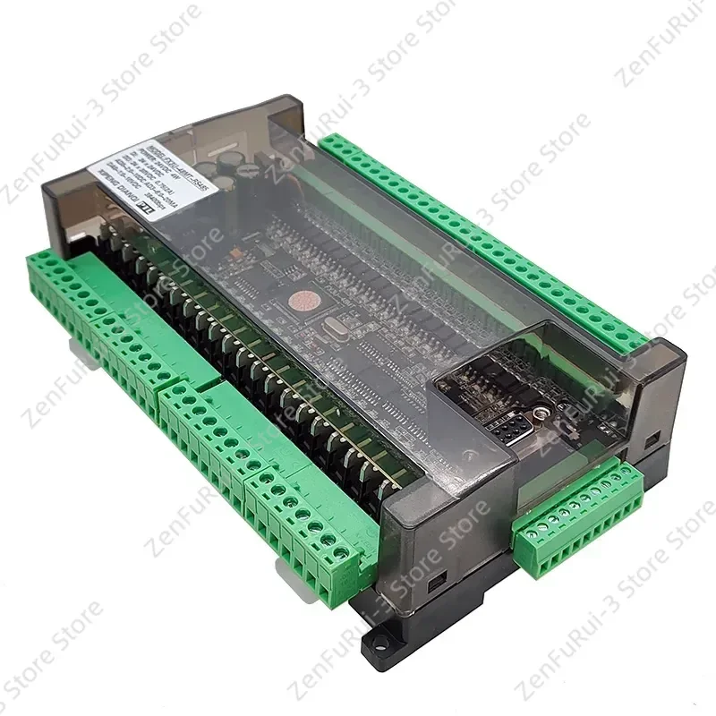 Фото Программируемый логический контроллер FX3U 48MR 48MT, 24 входа, 24 выхода, RS232, RS485, 38400 бит/с, реле, транзистор, модуль 6AD 2DA №4