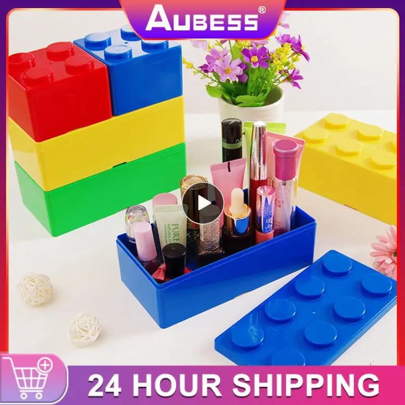 

Splicable Building Blocks Desk Office Organizer Storage Holder Desktop Pencil Pen Sundries Box Stationery Office School Supplies