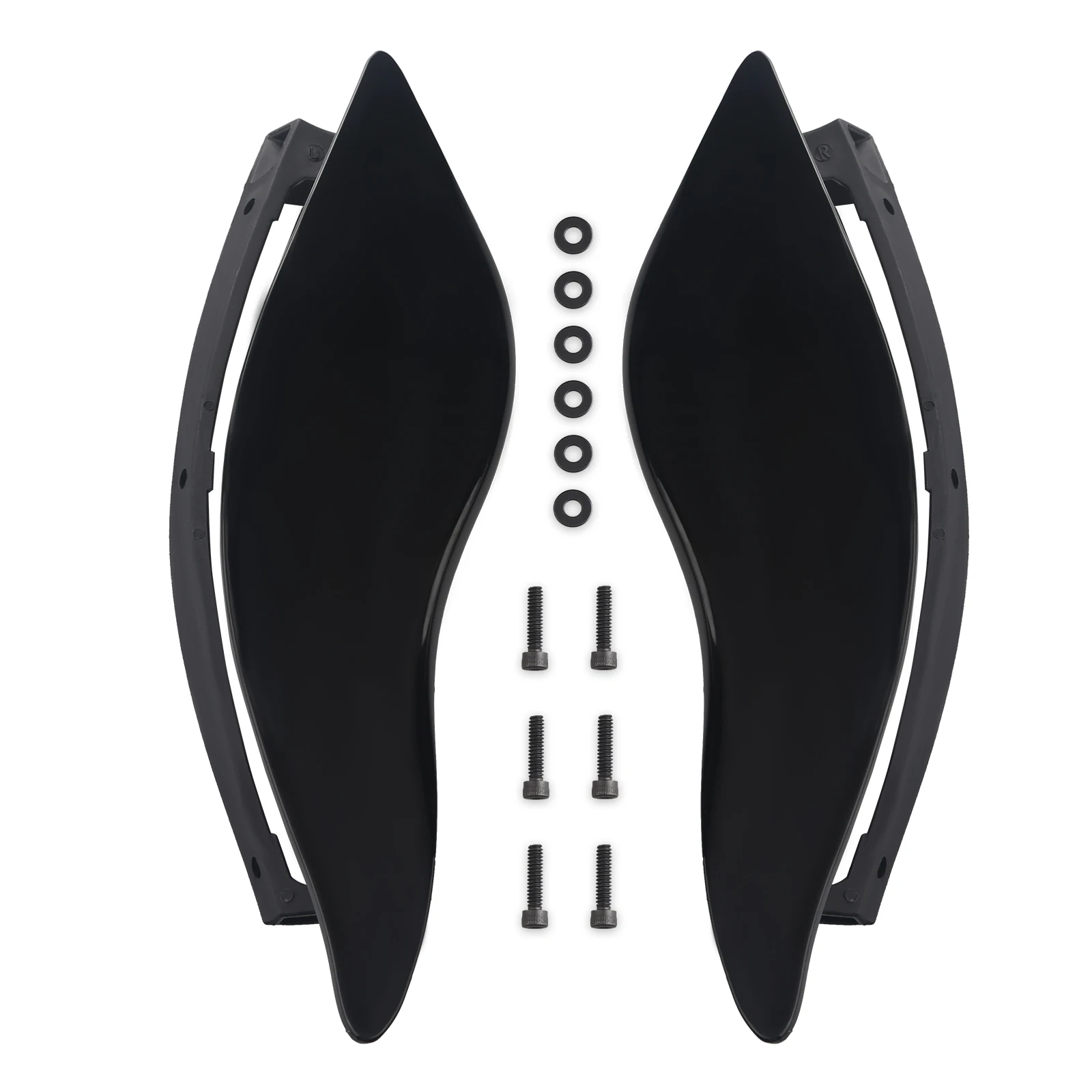 1 пара мотоциклетных обтекателей из АБС-пластика с крылом летучей мыши боковой