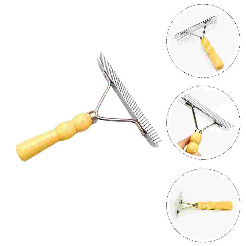 

Wood Handle Pet Brush Pet Hair Removal Rake Pet Rake Brush Pet Clean Supply