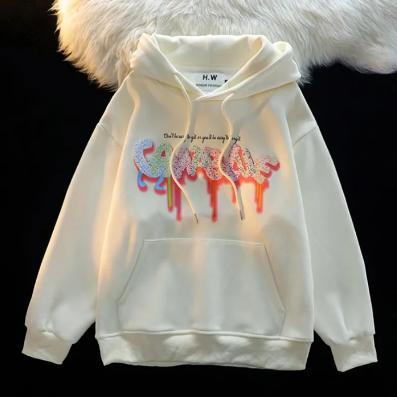 

QWEEK, винтажные толстовки с капюшоном Y2k, уличная одежда, Женская Толстовка Оверсайз, пуловеры с принтом бабочки, хиппи, Харадзюку, Модные женские пуловеры