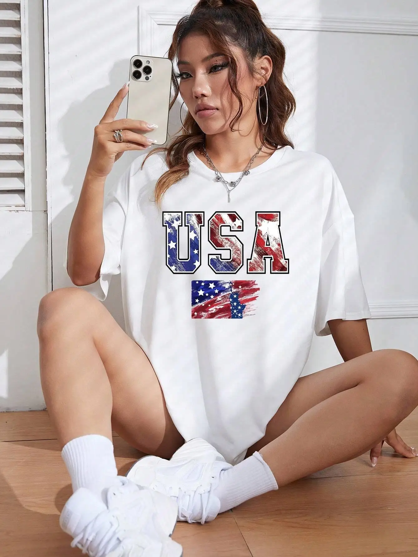 Женская футбольная футболка с повседневной хлопковой футболкой в стиле хип-хоп