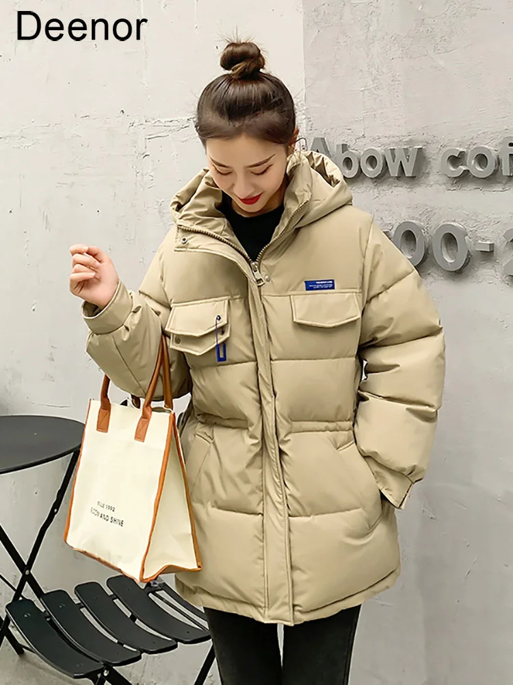 New Winter Jacket Women Oversized Parkas Casual Thick Warm Hooded Cotton Padded Coat Female Winter Outwear Sports Jacket Parka