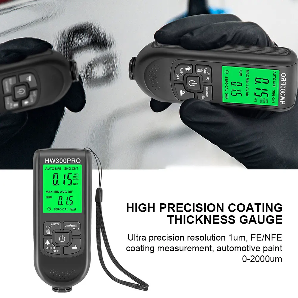 

Цифровой измеритель толщины лакокрасочного покрытия автомобиля, высокоточный детектор толщины покрытия для автомобилей, аксессуары