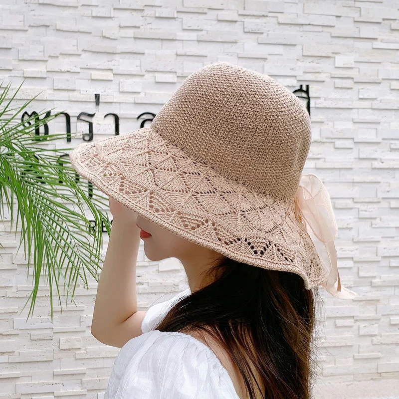 

Cotton and hemp washable folding hat Ms. Xia sunshade Korean sunscreen hat big eaves Beach Hat basin hat girl