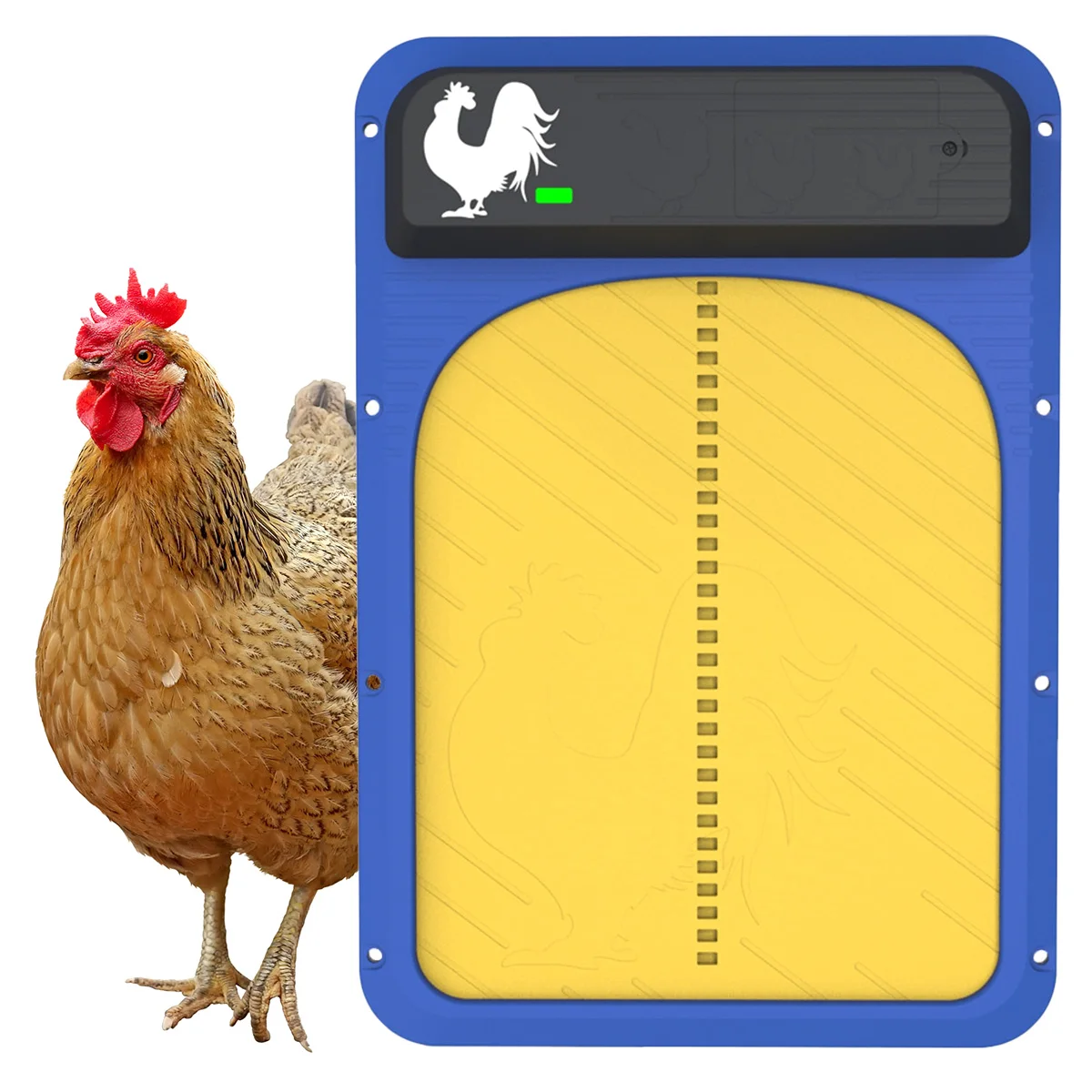 Yellow Automatic Chicken Coop Door Light Sense Door Opener  Poultry Chicken Duck Door Open Practical Farm Animals Supplies