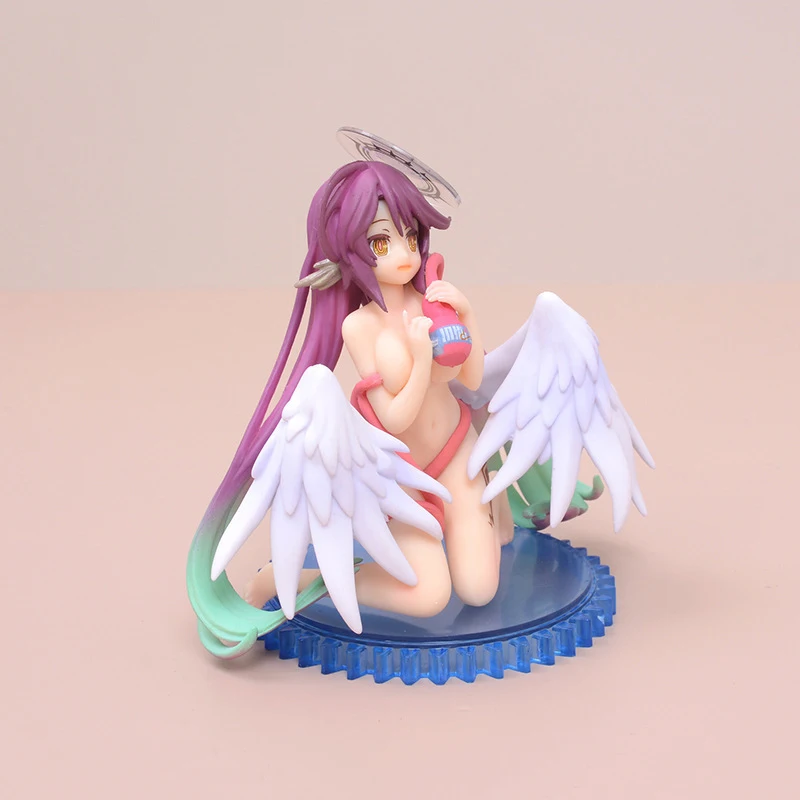 10cm No Game Life Anime Figure Jibril Fairy Shampoo Ver Action Shiro Bunny Sexy Collection Model Doll Toys Gift |