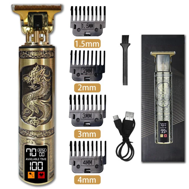 Hair Clipper  hair trimmer Cordless Shaver Trimmer 0mm Men Barber Hair Cutting Machine chargeable T machine beard cut