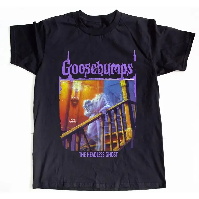Фото Черная футболка Goosebumps The Headless Ghost Horror, размер S 5XL №1