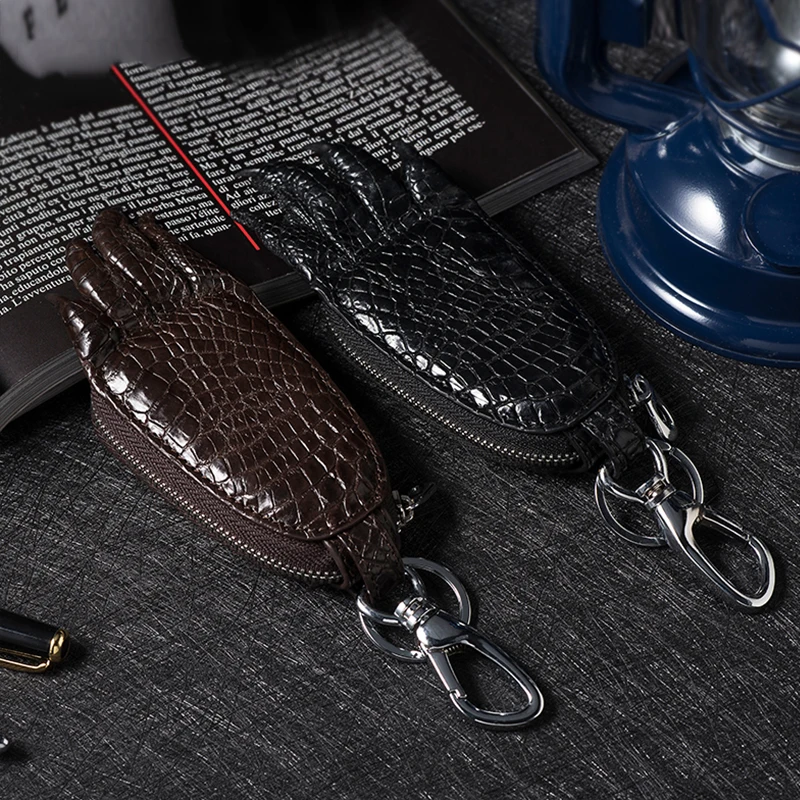 Брелок для ключей из натуральной крокодиловой кожи мужской брелок с когтями